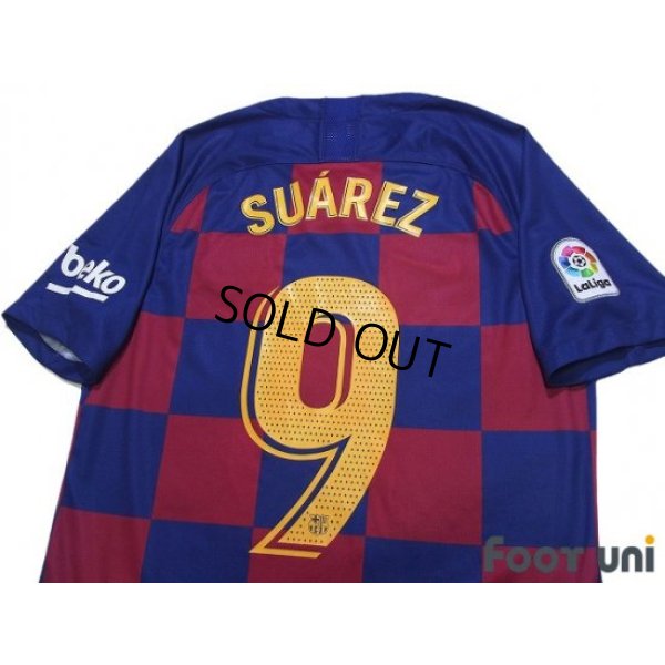 Photo4: FC Barcelona 2019-2020 Home Shirt #9 Luis Suarez La Liga Patch/Badge