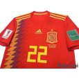Photo3: Spain 2018 Home Shirt #22 Isco FIFA World Cup Russia 2018 Patch/Badge w/tags