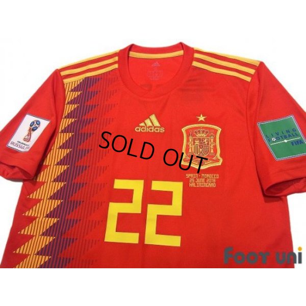 Photo3: Spain 2018 Home Shirt #22 Isco FIFA World Cup Russia 2018 Patch/Badge w/tags