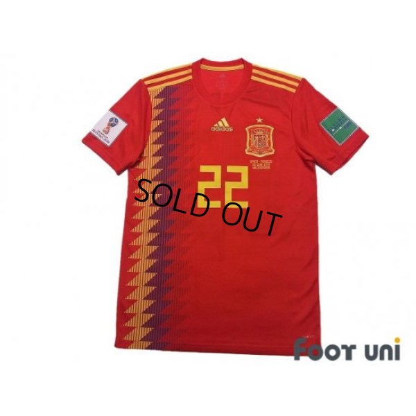 Photo1: Spain 2018 Home Shirt #22 Isco FIFA World Cup Russia 2018 Patch/Badge w/tags