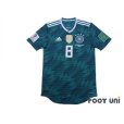 Photo1: Germany 2018 Away Authentic Shirt #8 Kroos FIFA World Cup Russia 2018 Patch/Badge (1)