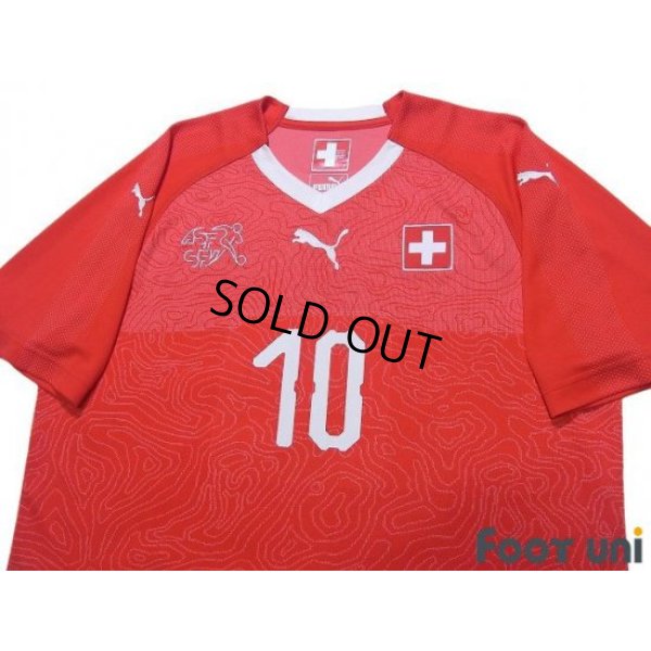 Photo3: Switzerland 2018 Home Shirt #10 Granit Xhaka