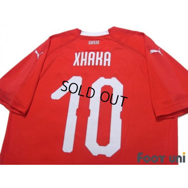 Photo4: Switzerland 2018 Home Shirt #10 Granit Xhaka