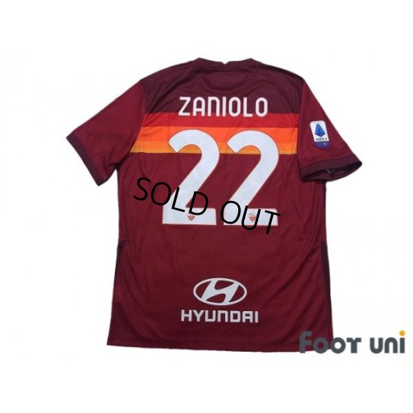 Photo2: AS Roma 2020-2021 Home Shirt #22 Nicolo Zaniolo Serie A Tim Patch/Badge w/tags