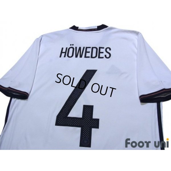 Photo4: Germany Euro 2016 Home Shirt #4 Howedes FIFA World Champions 2014 Patch/Badge w/tags