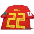 Photo4: Spain 2018 Home Shirt #22 Isco FIFA World Cup Russia 2018 Patch/Badge w/tags