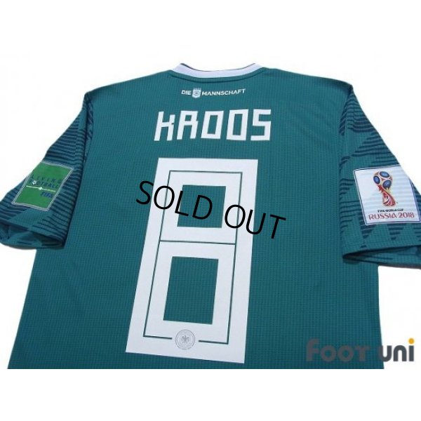 Photo4: Germany 2018 Away Authentic Shirt #8 Kroos FIFA World Cup Russia 2018 Patch/Badge