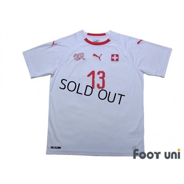 Photo1: Switzerland 2018 Away Shirt #13 Rodriguez