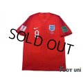 England 2018 Away Shirt #9 Harry Kane FIFA World Cup 2018 Russia Patch/Badge