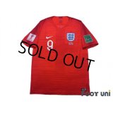 England 2018 Away Shirt #9 Harry Kane FIFA World Cup 2018 Russia Patch/Badge