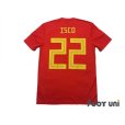 Photo2: Spain 2018 Home Shirt #22 Isco FIFA World Cup Russia 2018 Patch/Badge w/tags (2)