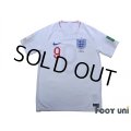 England 2018 Home Shirt #9 Harry Kane FIFA World Cup 2018 Russia Patch/Badge