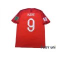 Photo2: England 2018 Away Shirt #9 Harry Kane FIFA World Cup 2018 Russia Patch/Badge (2)