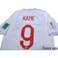 Photo4: England 2018 Home Shirt #9 Harry Kane FIFA World Cup 2018 Russia Patch/Badge