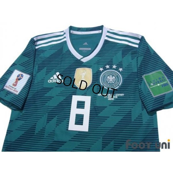 Photo3: Germany 2018 Away Authentic Shirt #8 Kroos FIFA World Cup Russia 2018 Patch/Badge