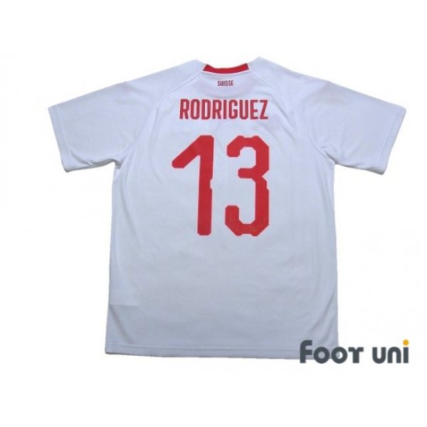 Photo2: Switzerland 2018 Away Shirt #13 Rodriguez