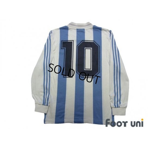 Photo2: Argentina 1992-1993 Home Reprint Long Sleeve Shirt #10