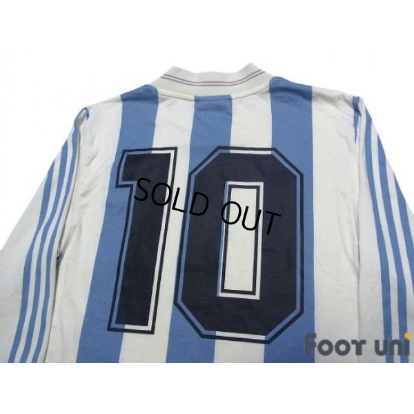 Photo4: Argentina 1992-1993 Home Reprint Long Sleeve Shirt #10