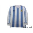 Photo1: Argentina 1992-1993 Home Reprint Long Sleeve Shirt #10 (1)