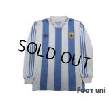 Argentina 1992-1993 Home Reprint Long Sleeve Shirt #10