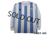 Argentina 1992-1993 Home Reprint Long Sleeve Shirt #10