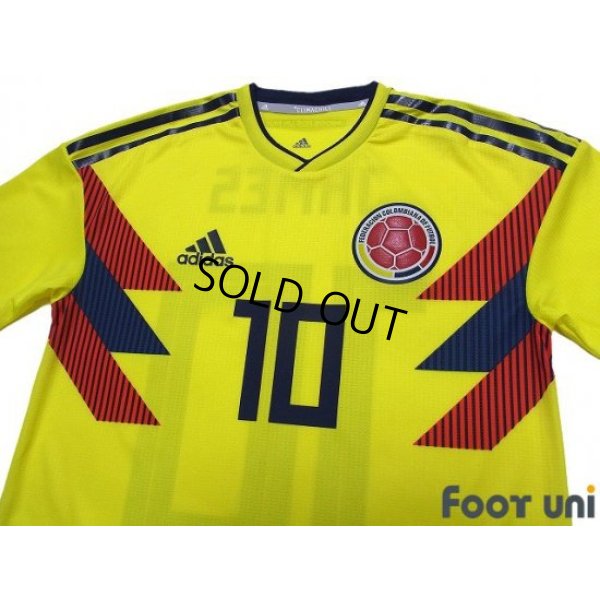 Photo3: Colombia 2018 Home Authentic Shirt #10 James Rodríguez w/tags