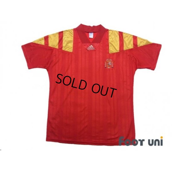 Photo1: Spain 1992 Home Shirt