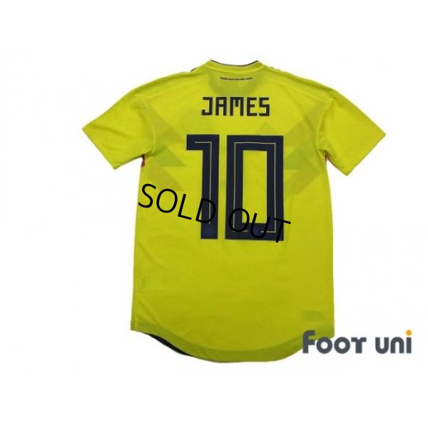 Photo2: Colombia 2018 Home Authentic Shirt #10 James Rodríguez w/tags