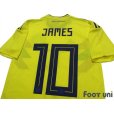 Photo4: Colombia 2018 Home Authentic Shirt #10 James Rodríguez w/tags