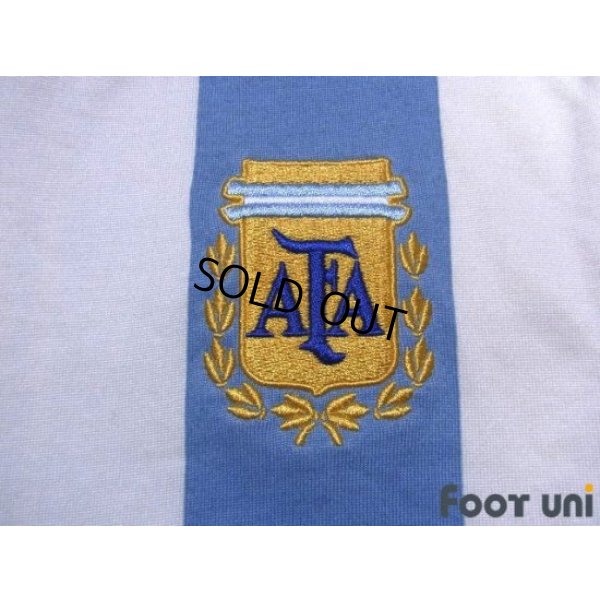Photo6: Argentina 1992-1993 Home Reprint Long Sleeve Shirt #10