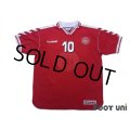 Denmark 1998 Home Shirt #10 Michael Laudrup
