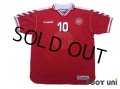 Denmark 1998 Home Shirt #10 Michael Laudrup