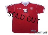 Denmark 1998 Home Shirt #10 Michael Laudrup