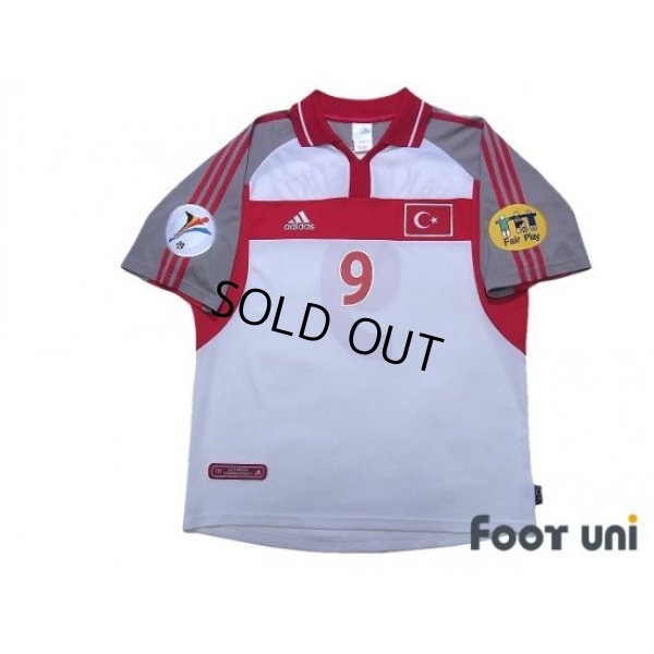 Photo1: Turkey Euro 2000 Home Shirt #9 Hakan Sukur UEFA Euro 2000 Patch/Badge UEFA Fair Play Patch/Badge