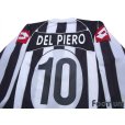 Photo4: Juventus 2002-2003 Home Long Sleeve Shirt #10 Del Piero For the Champions League