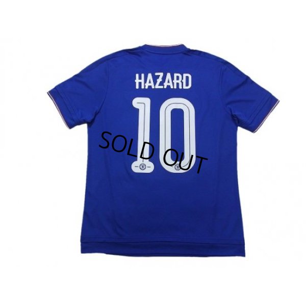 Photo2: Chelsea 2015-2016 Home Shirt #10 Eden Hazard