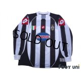 Juventus 2002-2003 Home Long Sleeve Shirt #10 Del Piero For the Champions League