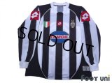 Juventus 2002-2003 Home Long Sleeve Shirt #10 Del Piero For the Champions League