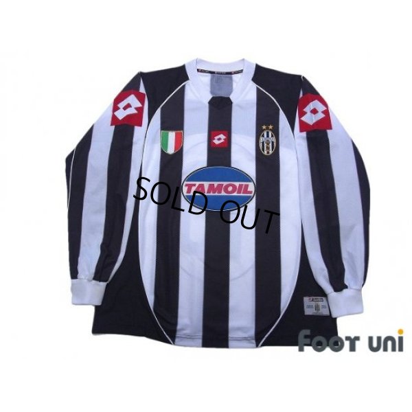 Photo1: Juventus 2002-2003 Home Long Sleeve Shirt #10 Del Piero For the Champions League