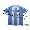 Argentina 2012 Home Shirt #10 Lionel Messi