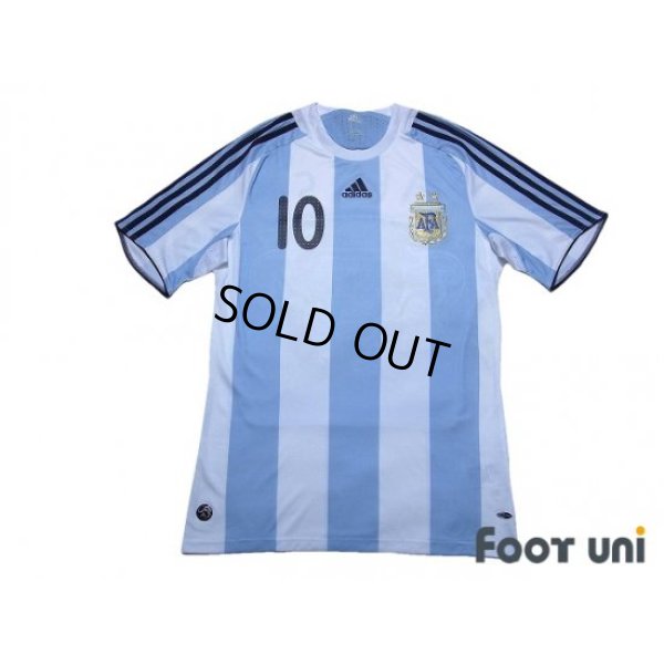 Photo1: Argentina 2008 Home Shirt #10 Messi