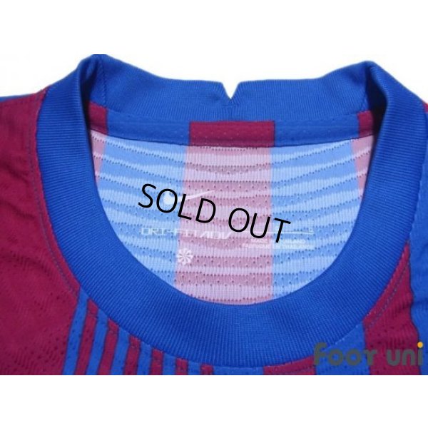 Photo5: FC Barcelona 2021-2022 Home Authentic Shirt and Shorts Set #10 Messi La Liga Patch/Badge