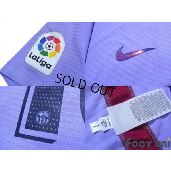 Photo7: FC Barcelona 2021-2022 Away Authentic Shirt and Shorts Set #10 Messi La Liga Patch/Badge