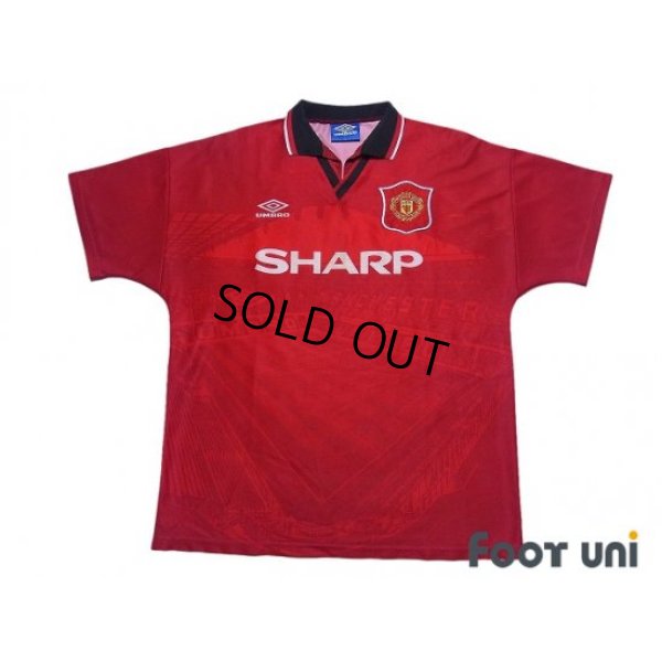 Photo1: Manchester United 1994-1996 Home Shirt
