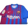 Photo3: FC Barcelona 2021-2022 Home Authentic Shirt and Shorts Set #10 Messi La Liga Patch/Badge