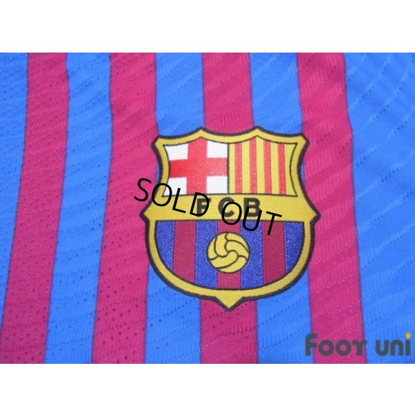 Photo6: FC Barcelona 2021-2022 Home Authentic Shirt and Shorts Set #10 Messi La Liga Patch/Badge