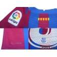 Photo7: FC Barcelona 2021-2022 Home Authentic Shirt and Shorts Set #10 Messi La Liga Patch/Badge