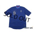 France Euro 2012 Home Shirt #11 Nasri
