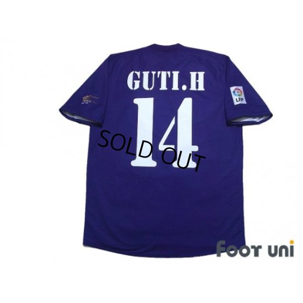 Photo2: Real Madrid 2002-2003 Third Reversible Shirt #14 Guti.H Centenario Embroidery LFP Patch/Badge