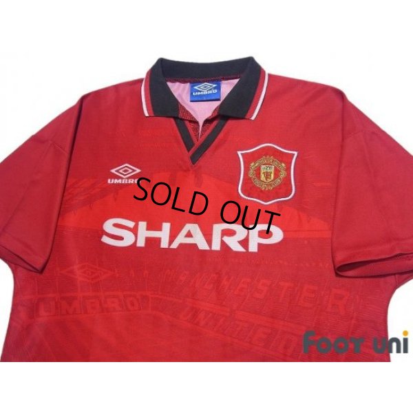 Photo3: Manchester United 1994-1996 Home Shirt